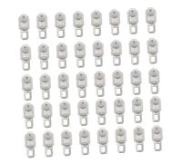 HOMOCONO Accessoires pour Rideaux à Roulettes, Rideau Crochet pour Rail Glissant, Roulette Rideau Coulissant en Acier Inoxydable et Plastique, 50 Pièces pour Tringle Rail