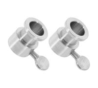 HOMOCONO Accessoires pour Rôtisserie Lot de 2 Butées pour Broche en Acier Inoxydable 19X25X14 CM Usage Extérieur sur Grill Poids Léger et Profil Compact