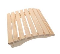 HOMOCONO Appui-tête de Sauna en Bois Ergonomique pour Améliorer la Posture Dossier Portable Beige, Accessoire Confortable pour Salle de Vapeur et Spa
