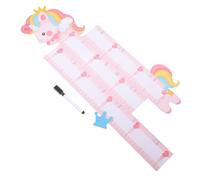 HOMOCONO Autocollant en Pvc Filles Design Rose et Animaux Cartoon D'garçon Mural Amovible Mesure Hauteur Décoration pour Chambre Bébé Murs Intérieurs