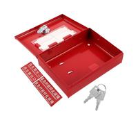 HOMOCONO Boîte à Clés Murale Rouge en Métal Vitre Cassable pour Sécurité Bâtiment et Urgence, pour Portes et Contrôle D'accès Plusieurs Styles