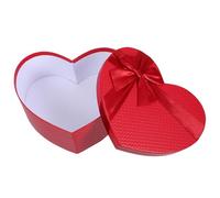 HOMOCONO Boîte de Rangement en Papier pour Bonbons Noeud Décoratif Boîte Rouge en Forme de Cœur pour Mariage et Bijoux Lors D'anniversaires