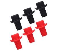 HOMOCONO Bouchons de Bouteille Facile à Utiliser en Silicone Lot de 6 Étanchéité Forte Style Classique pour Vin et Soda pour Décorations de Mariage et Repas en Plein Air