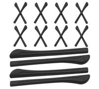 HOMOCONO Branche Lunette Oreille en Silicone Protection 20 Pièces Noir | Fixation Derrière L’oreille, Installation Rapide, pour Montures Métalliques Fines, Usage Quotidien et Port Prolongé