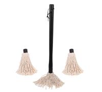 HOMOCONO Brosse à Badigeonner pour Barbecue Réutilisable, Manche en Bois Naturel, pour Marinade et Cuisson Four, Ustensile pour Grillades en Plein Air Plusieurs styles