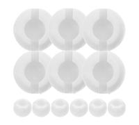 HOMOCONO Butée à Sertir Blanche en Plastique pour Chaîne à Billes Invisibles, 12 Pièces, Installation Pratique et Réglage Facile, Accessoire pour Rideaux et Stores