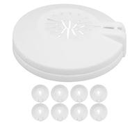 HOMOCONO Cache de Gicleur Incendie en Plastique Blanc, Compatible 15mm/20mm, Design Disque Décoratif Élégant, Démontable, Lot de 10 pour Usage Résidentiel et Commercial Réutilisable