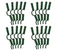 HOMOCONO Clips en Plastique Vert pour Serrage, Fixation Film et Filet D'ombrage Lot de 20 Accessoires pour Arceaux et Abris de Jardin