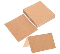 HOMOCONO en Papier Kraft Kaki Style Rustique et Élégant, Affichage D'informations 50 Cartes de Place à Poser Table pour Mariage pour Banquet
