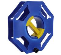 HOMOCONO Enrouleur de Câble avec Poignée Centrale Rotative Bleu en PP Résistant à l'Usure, Dévidoir Portable pour Camping, Rangement de Cordon Facile