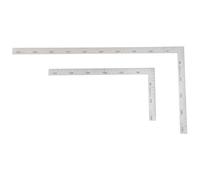 HOMOCONO equerre regle rapporteur en acier inoxydable, outil menuiserie et mesure angle, lot de 2, dessin précis, pour amateurs et professionnels, architecture
