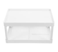HOMOCONO Étagère de Salle de Bain en Plastique Blanc, Étagère d'angle Étanche et Facile à Nettoyer pour Balcon ou Bureau, Organisateur Pratique pour Rangements Ménagers