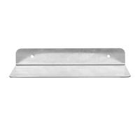 HOMOCONO Étagère Murale Flottante Argenté, en Acier Inoxydable, Forme L | Support Mural pour Pot de Succulente et Jardinière, Usage Chambre, Installation Simple, Gain de Place