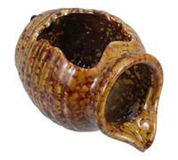 HOMOCONO Fontaine Pot Céramique Vintage pour Intérieur et Jardin Décor avec Cascade Eau Circulante Accessoire Aquarium Mini Jarreau pour Ambiance Zen