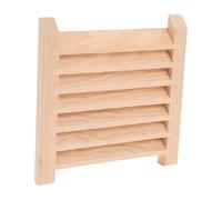HOMOCONO Grille de Ventilation Simple et Moderne pour Sauna et Installation Facile en Bois Accessoire Essentiel Design Respirant Khaki Adaptée la Salle de Sauna