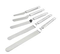 HOMOCONO Kit de Grattoir à Beurre en Acier Inoxydable Argenté et Facile à Nettoyer Ensemble D'outils de Cuisson 3 Pièces Compatible Lave-vaisselle Cuisine Maison et Hôtel