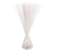 HOMOCONO Lampe Fibre Optique LED Multicolore avec Base Transparente Lumière Ambiance Intérieure pour Chambre Décoration Noël et Fête Veilleuse Apaisante
