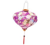 HOMOCONO Lanterne Suspendue Décorative pour Festival Motif Floral Attrayant, en Tissu et Métal Léger, Compacte et Facile à Utiliser pour Réunions et Fêtes Couleur Aléatoire