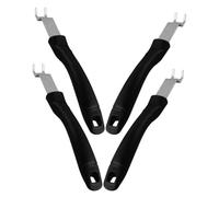 HOMOCONO Lève-grilles Poignée Longue Antidérapante Lot de 4 pour Barbecue en Acier Inoxydable Outil Pratique Lors de Barbecues en Plein Air pour Surfaces Chaudes
