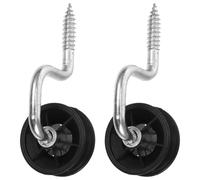 HOMOCONO Lot de 2 Isolateurs de Poteau en Bois pour Clôture Électrique, Résistants à l'eau et Installation sans Outil, Accessoires pour Élevage en Extérieur
