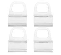 HOMOCONO Lot de 4 Poignées de Levage sans Fil pour Stores Mini et Alvéolés, Pince de Traction en PS Solide, Compatible, Design Moderne pour Fenêtres