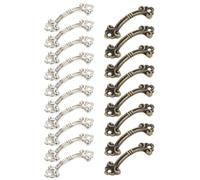 HOMOCONO Mini Poignées Robustes et Élégantes Poignées en Alliage de Zinc Argenté Lot de 20 Accessoires Décoratifs pour Boîte à Bijoux pour Meubles et Tiroirs à Usage Domestique