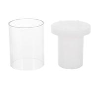 HOMOCONO Moule à Bougie Cylindrique Plastique Creux pour DIY Flexible et Moule Manuel pour Décoration de Bougies Débutants et Créations Personnalisées Réutilisable