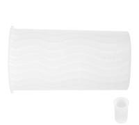 HOMOCONO Moule à Bougies et Résistant la Déformation Blanc en Silicone Facile à Utiliser pour Fabrication DIY pour Créations Artisanales Personnalisées