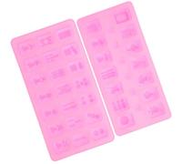 HOMOCONO Moules en Silicone Petit Format Surface Lisse Lot de 2 DIY Moule à Bricolage en Résine Époxy Couleur Aléatoire Accessoires Loisirs Créatifs Fournitures de