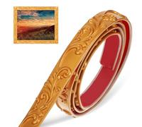 HOMOCONO Moulure Murale Autocollante en Pvc Flexible 5m, Installation Facile, Design Simple et Élégant pour Décoration Murale et Cadre Miroir