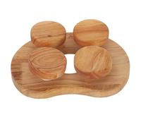 HOMOCONO Oreiller Dorsal en Bois pour Sauna, Soutien Lombaire Ergonomique | Usage Maison en Hiver, Surface Lisse Kaki, Entretien Facile, Accessoire pour Hammam Sec