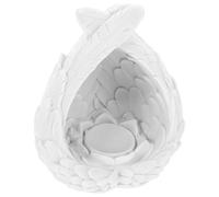 HOMOCONO Plateau de Rangement Décoratif de Plume en Résine Blanche Accessoire Créatif et Unique Ornement Artisanal Élégant Cuisine ou Fête