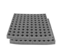 HOMOCONO Plateau Germoir Noir en Éponge pour Culture Hors-Sol de Légumes Hydroponiques, Facile à Nettoyer et Gain de Place, 2 Feuilles pour Jardin et Serrage