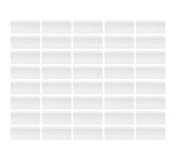 HOMOCONO Porte-étiquettes en Plastique Transparent 40 Pcs pour Supermarché et Commerce, Clips D’étiquettes de Prix Résistants, Présentoir à Étiquettes de Prix pour Rayons et Affichage