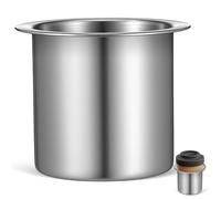 HOMOCONO Porte-gobelet en Acier Inoxydable Argenté Facile à Nettoyer Accessoire de Remplacement Évite Le Basculement des Verres pour Canapé pour Fauteuil Inclinable