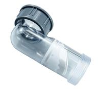 HOMOCONO Raccords de Drainage Transparent Clapet Anti-retour, Coude à 90 Degrés, Adaptateur de Vidange pour Lavabo et Salle de Bain, Anti-odeur, Anti-obstruction, Installation Facile,