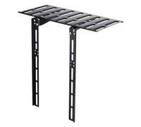 HOMOCONO Support Mural pour Routeur sans Perçage, Petite Étagère Murale en Métal Noir, Support de Rangement pour Téléviseur et Écran, Étagère Multifonction pour Salon et Bureau, Gestion