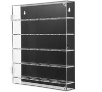 HOMOCONO Vitrine Murale Design Élégant et Moderne en Acrylique Noir Gain de Place Visibilité pour Médailles et Pièces pour Bureau ou Zone D'exposition