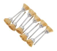Homoyoyo 10 Pièces Brosse Métallique Manuelle en Cuivre et Acier pour Nettoyage Polyvalent des Surfaces Métalliques et Noix Manche Ergonomique Usage Précis