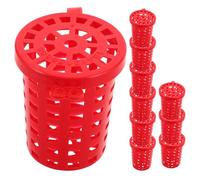 Homoyoyo 10 Pièces Piège à Pêche Portable Grosse Capacité en Plastique | Boîte à Appâts Incluse, Usage Extérieur, Remplacement Pratique, pour Appâts et Crevettes