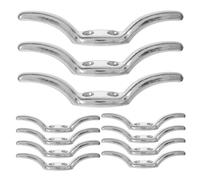Homoyoyo 12 Crochets Métalliques Argentés Lot de 12 pour Stores et Rideaux, Finition Anti-Abrasion, Résistants pour Accessoires de Stores de Fenêtre en Métal, Bureau