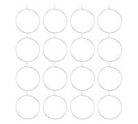 Homoyoyo 150 Pièces Anneaux de Marque-Verres en Aluminium Argenté Marqueurs de Verres à Vin DIY pour Fêtes Mariages et Anniversaires Étiquettes Personnalisables pour Identification
