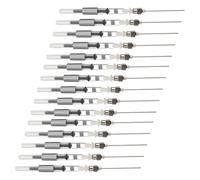 Homoyoyo 15pièces Stylo-plume Accessoires Recharge Encre Réutilisables de Remplissage avec Embout Émoussé Amovible Adaptateur Standard Argent Outil Portable pour Entretien et Nettoyage