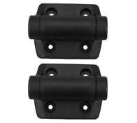 Homoyoyo 2 Pièces Charnière de Ferme-porte à Ressort, Charnière à Ressort Réglable en Nylon Noir, Auto-alignante, pour Porte et Clôture, Usage Extérieur, Quincaillerie de Clôture Robuste