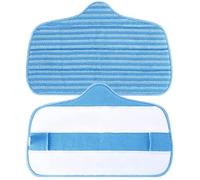 Homoyoyo 2 Pièces Lingettes de Balai Plates en Fibre Réutilisables Absorption D'eau Supérieure, Recharge Facile pour Remplacement de Serpillière, pour Nettoyage Domestique