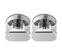 Homoyoyo 2 Pièces Poignée à Ventouse Argenté ABS Antidérapante | Prise Sûre, Finition Moderne Texturée, Cuisine, Meubles Temporaires, Personnes Âgées et Aidants