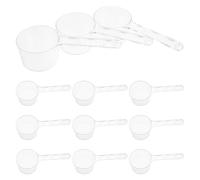 Homoyoyo 20pièces Cuillère Doseuse Plastique Transparent Graduée pour Masques Teintures Capillaires Pâtisserie et Protéines Poudre avec Poignée Ergonomique et Facile à Nettoyer