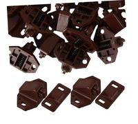 Homoyoyo 20pièces Loquets à Doubles Pour Portes Armoire Loqueteau Plastique Pour Placard Ferme-porte Meuble Accessoires Quincaillerie Portes Placards