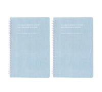 Homoyoyo 3 Pièces Carnet de Notes à Spirale A5, Papier, Style Minimaliste | Ouverture à Plat pour Écrire, Portable, Notes de Cours et Listes, Bleu Ciel, Vacances