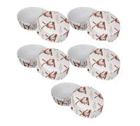 Homoyoyo 300 Pièces Moules à Gâteaux Ronds Cuisson et Présentation des Pâtisseries en Papier Résistants Chaleur Motif Moulin à Vent, Supports pour Muffins